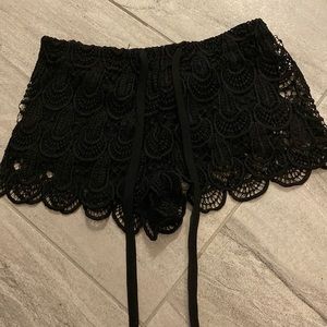 Black H&M Lace Shorts